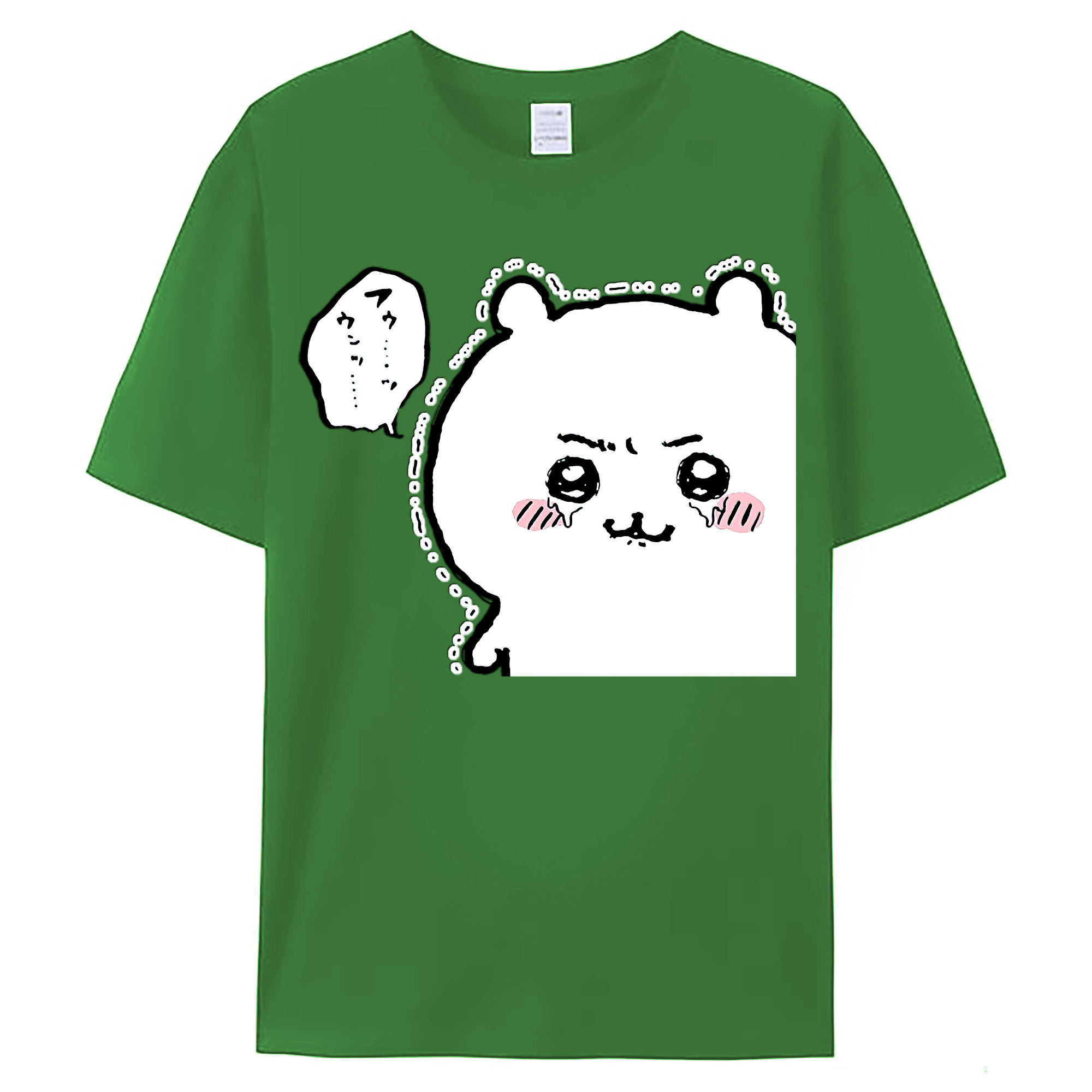 （画像用） ちいかわ ちいかわ Chii-kawa chiikawa レディースカジュアルプリントTシャツ（綿100％）